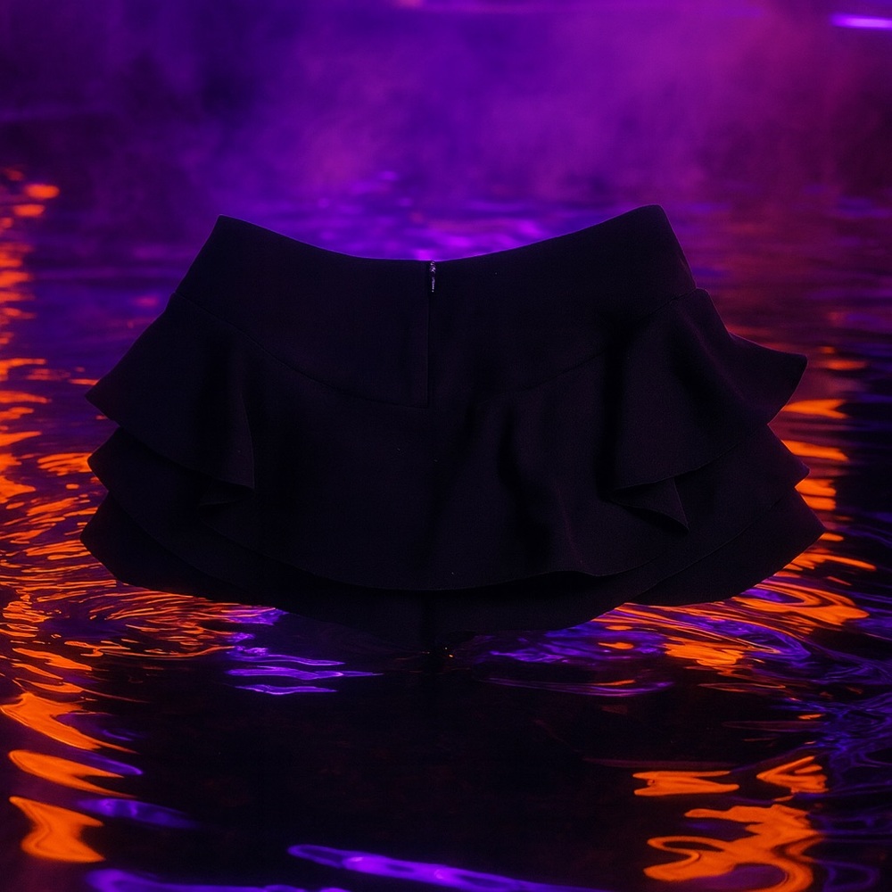 ZARA Black Mini Skort Small
